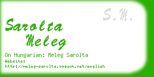 sarolta meleg business card